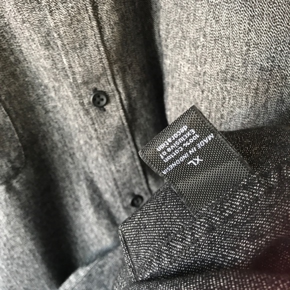 Marc Anthony slim grey button down casual shirt - Picture 5 of 7